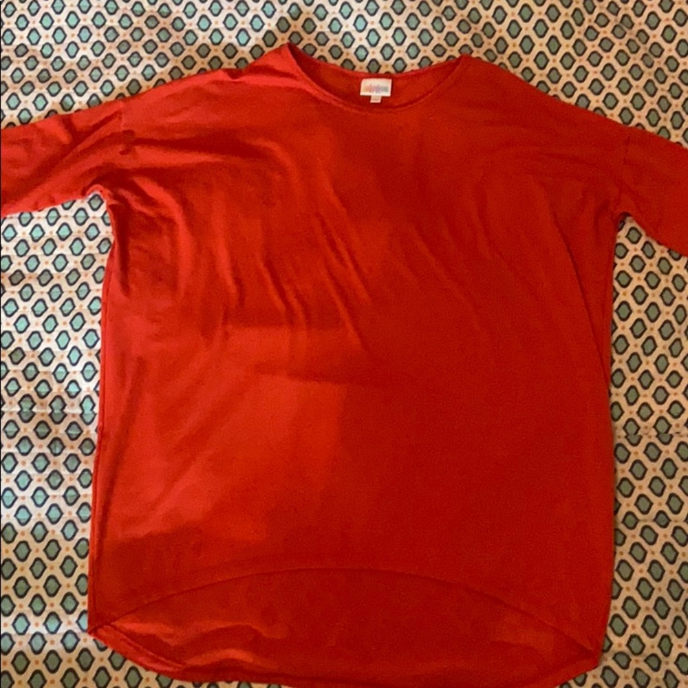 Pink LuLaRoe Irma top size XS